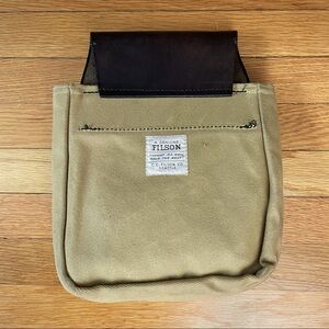 Filson Rugged Twill Belt Pouch Bridle Leather Tan Tool Shot Shell Bag USA 207-TN